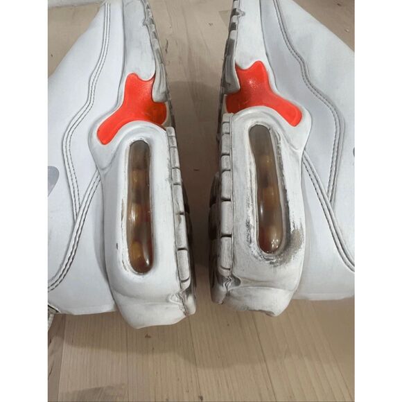 Nike Air Max Plus TN SE Youth Sneakers White Orange Trainers Size 7Y Running - Picture 9 of 13